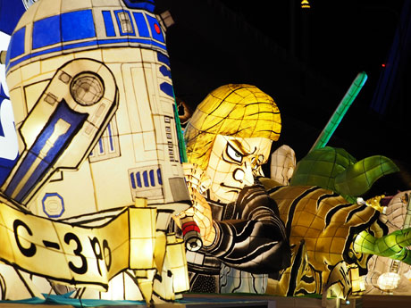 "Star Wars Nebuta" released in Aomori as the main character motif of the movie