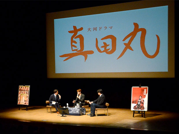 Koji Yamamoto en el programa de entrevistas de Hirosaki "Sanada Maru" Kiyomasa La verdadera madre de Kato también corrió al lugar