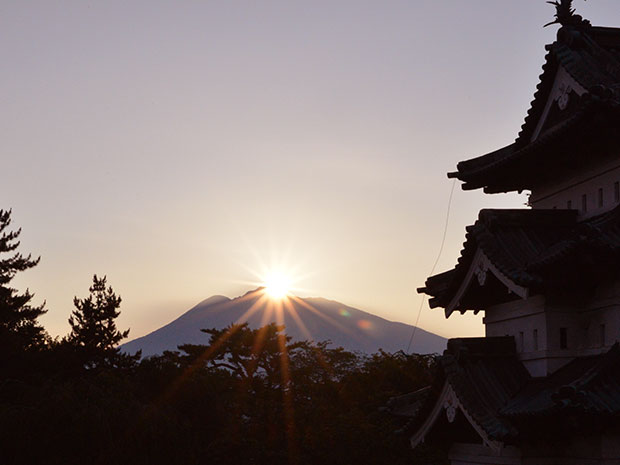 在弘前京本丸觀看“鑽石岩山”的機會