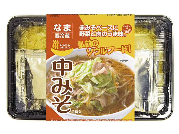 O alimento da alma de Hirosaki "Nakamiso" é comercializado como um produto refrigerado.