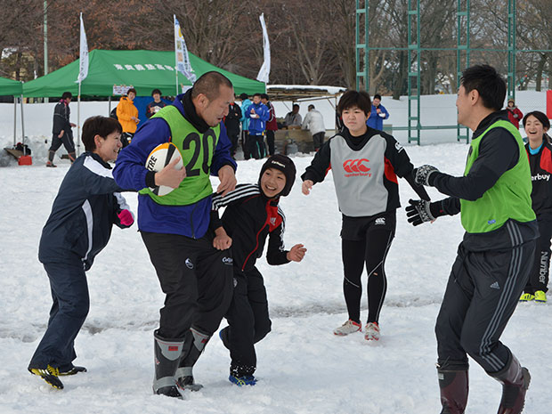 งานพูดคุยนักรักบี้หิมะอดีตผู้เล่นฟุตบอลโลกที่ฮิโรซากิ