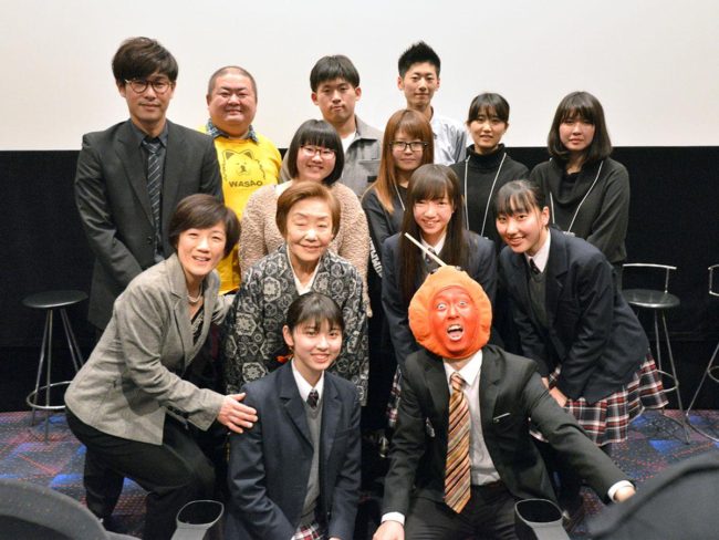Para completar el cortometraje "Kimi wa Laughing" para estudiantes de Aomori