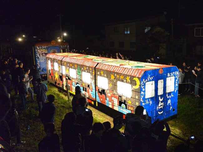 Mengendalikan "Kereta Api Neputa" untuk pertama kalinya dalam 4 tahun di Aomori Bersama-sama dengan "Kanvas" Shingo Katori