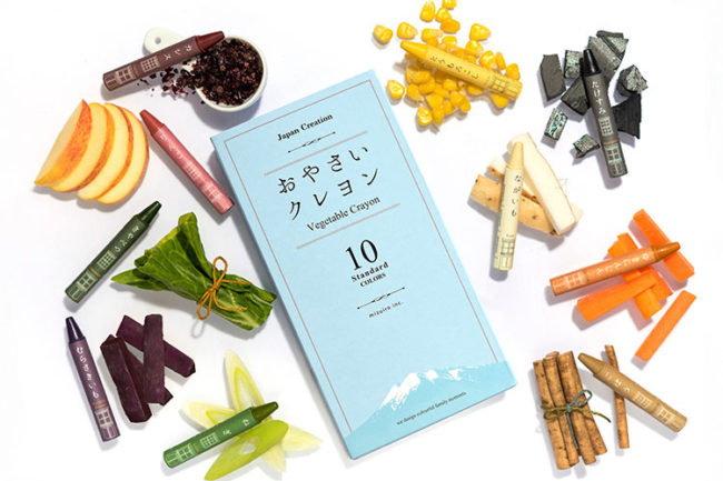 Safe to eat! ? Crayons made from Aomori vegetables