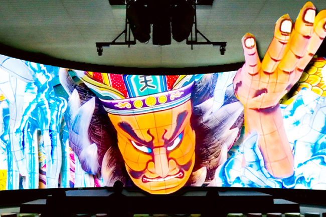 यदि आप जापान के सबसे बड़े 3 डी थिएटर 360 डिग्री के आसपास देखते हैं, तो आप शक्तिशाली छवियों के साथ आओमोरी महसूस कर सकते हैं!