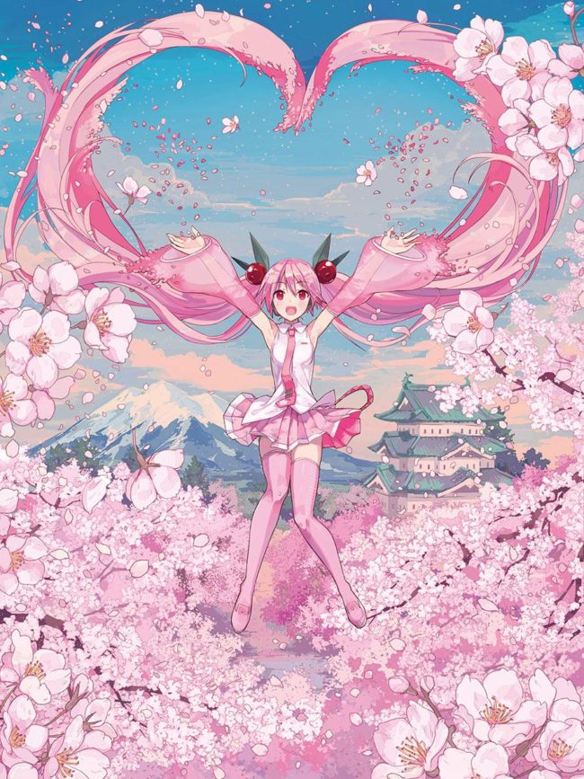Anuncio de la canción del proyecto de colaboración "Hirosaki Cherry Blossom Festival x Sakura Miku" y desarrollo en línea