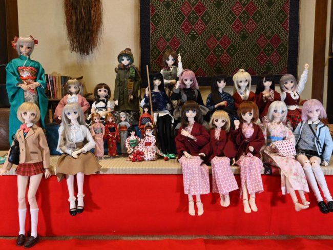 30 rancangan penginapan khusus anak patung disediakan di ryokan di Hirosaki