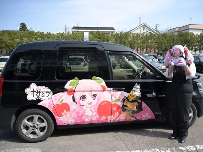 弘前櫻花未來出租車到商業第4年司機自己裝飾汽車內部