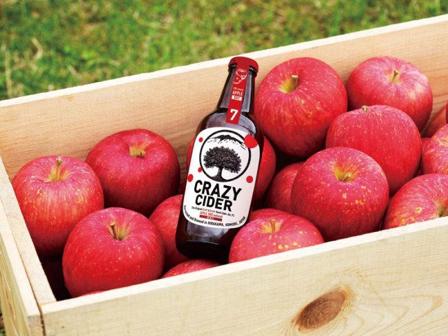在青森銷售的蘋果酒“Crazy Cider”在新冠疫情之後開發