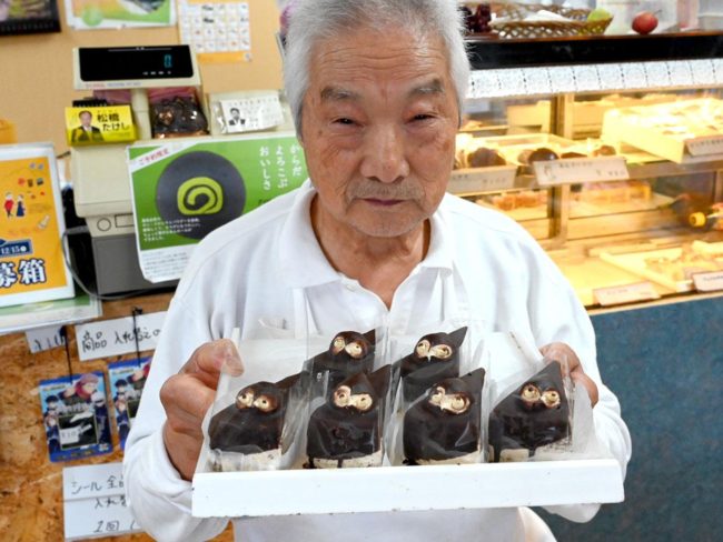 Hirosaki "Tanuki cake" maker declares that he wants children to eat it at the age of 80