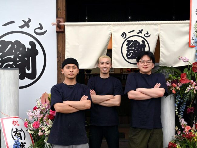 Второй филиал ресторана рамэн «Xie» в Хиросаки, предлагающий рамэн на свиной кости.